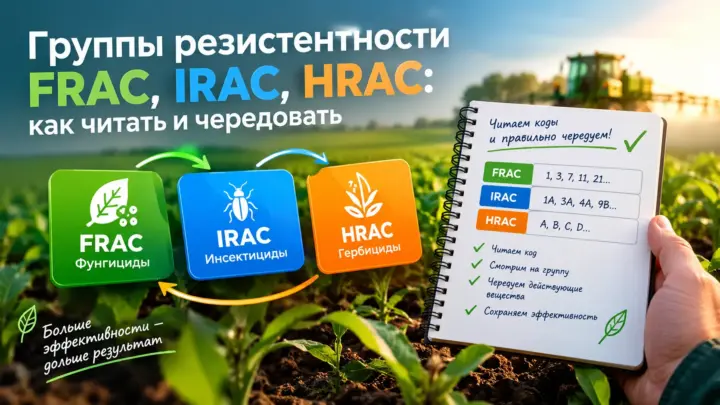 Группы резистентности FRAC, IRAC, HRAC: как читать и чередовать